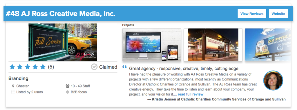 AJRoss Agency Spotter listing