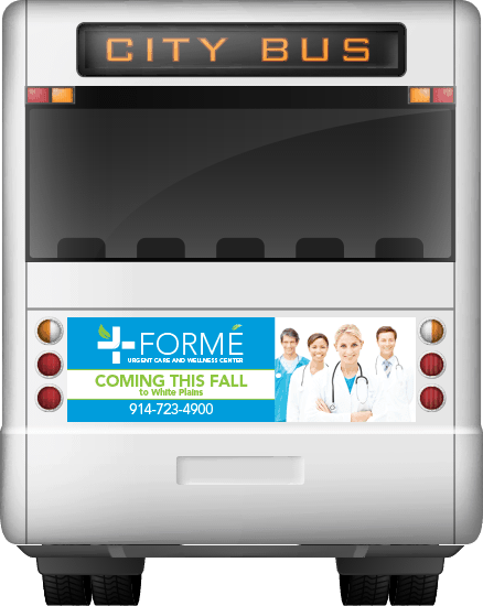 Formé bus banner