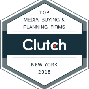 Clutch Badge - top media buying & planning firms NY 2018