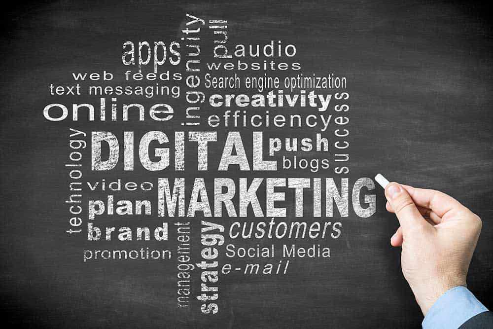 digital marketing word cloud