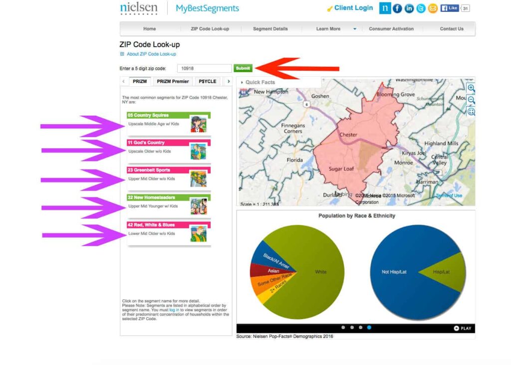 MyBestSegments zip search
