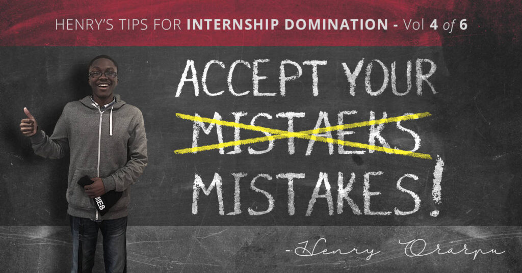 Accept Your Mistakes