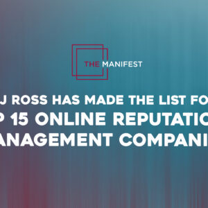 AJRoss in The Manifest top 15 agencies