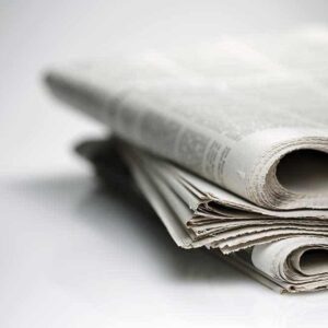 stack of newspapers