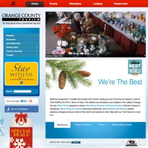 Orange County Tourism winter website