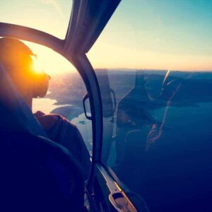 view from an airplane