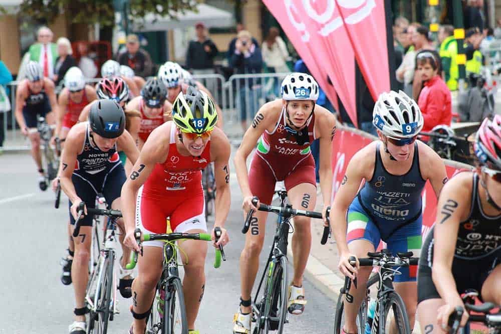 Orange County triathlon cyclists