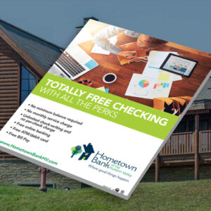 Hometown Bank print ad media buying