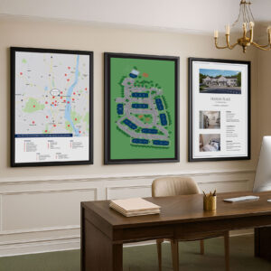 Farrell Communities display materials