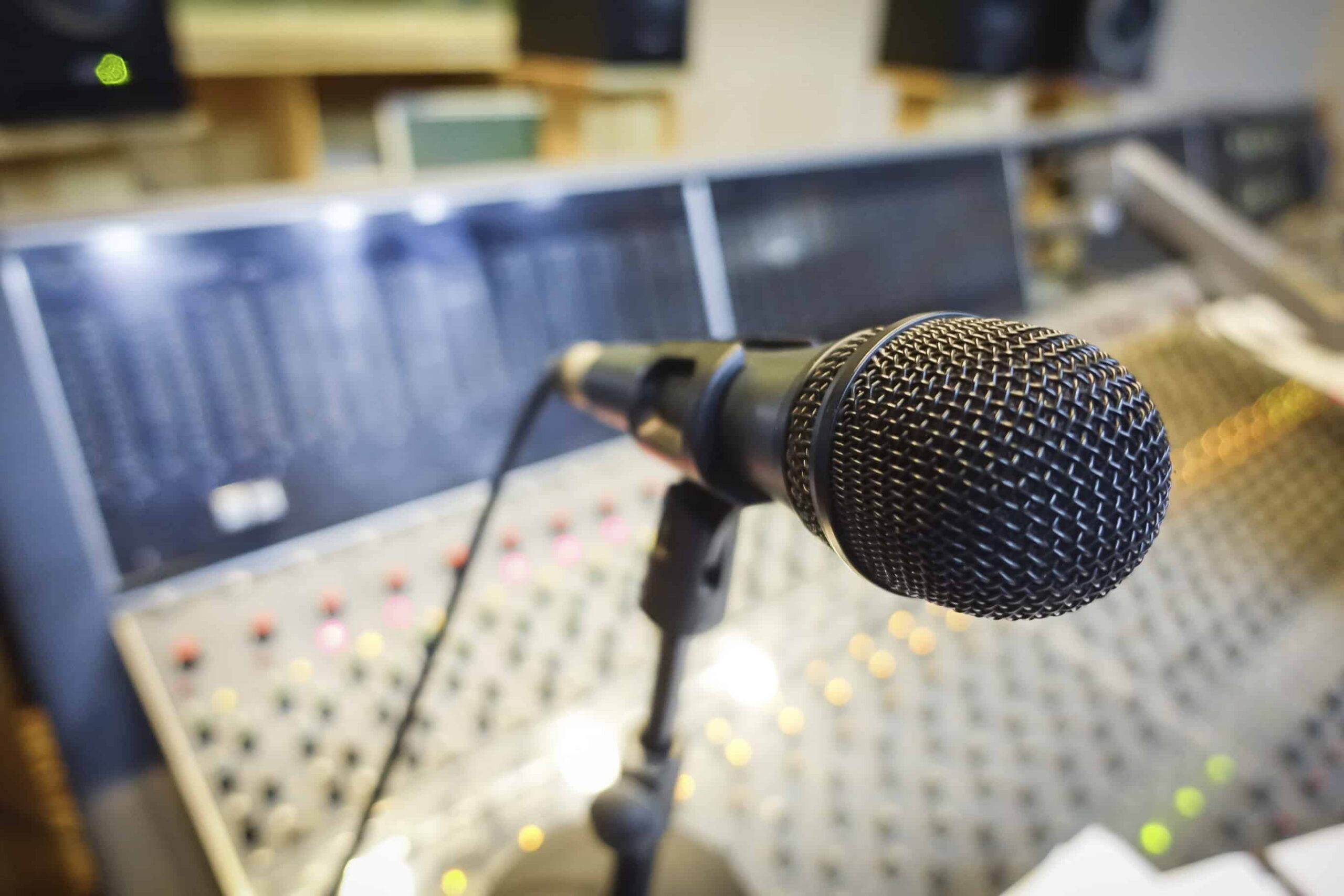 recording a radio spot