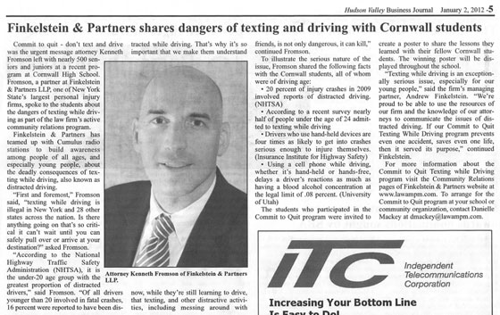 article about texting and driving