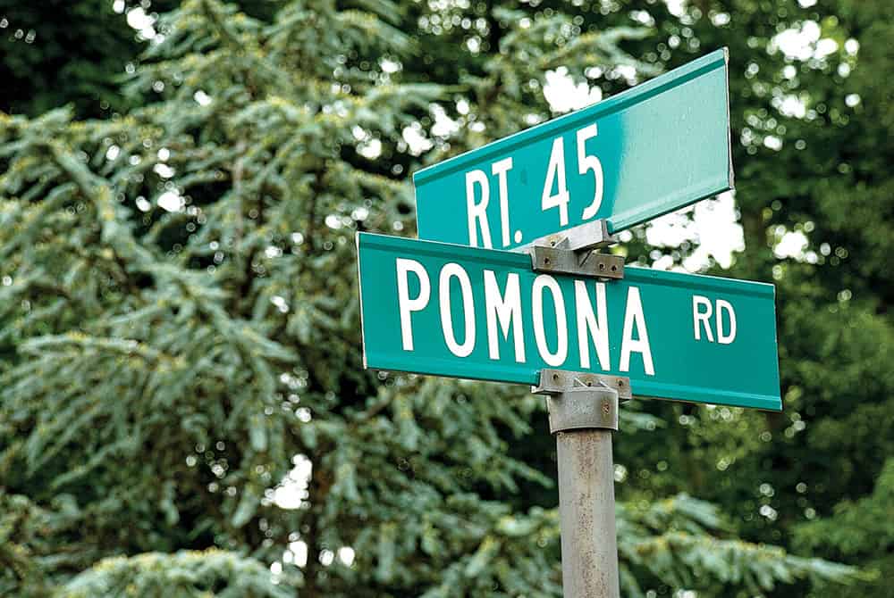 Pomona street sign